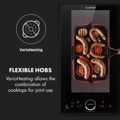 Klarstein Delicatessa Slim Domino Table De Cuisson à Induction En Vit... -Magasin De Cuisine Électrique 10033015 uk 0003 logo klarstein delicatessa slim schwarz