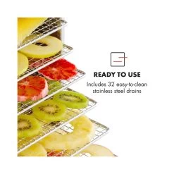 Klarstein Master Jerky 32 Déshydrateur Alimentaire 4500W 40-90 °C - ... -Magasin De Cuisine Électrique 10033213 uk 0004 logo klarstein master jerky 32 doerrautomat silber
