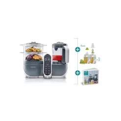 BABYMOOV Nutribaby(+) & Foodii - Robot Multifonctions & Kit De Gourde...