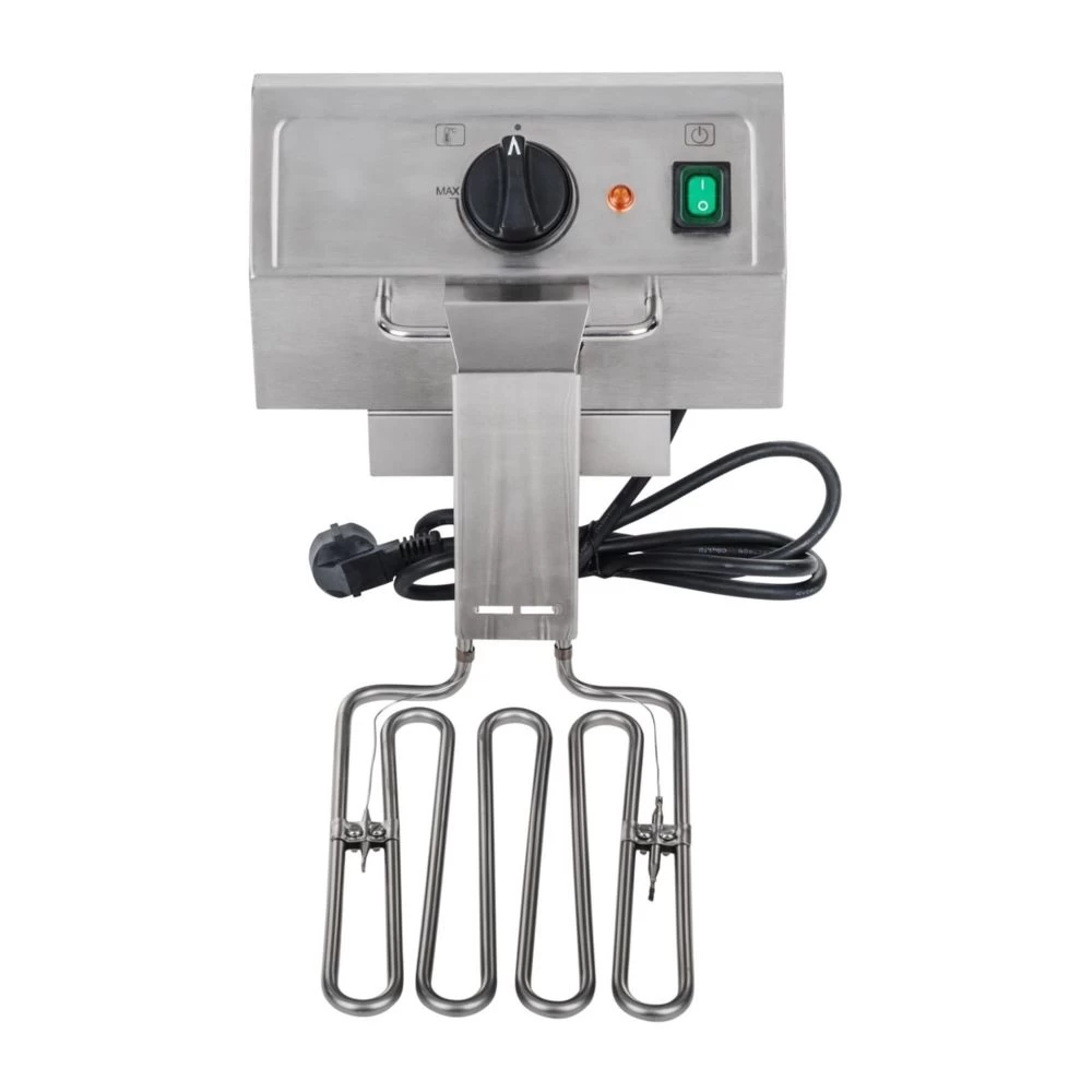 Friteuse Acier Inox 1 Bac 8 Litres Cuve Amovible Thermostat EGO Profes... 2 Friteuse Acier Inox 1 Bac 8 Litres Cuve Amovible Thermostat EGO Profes... – Image 2