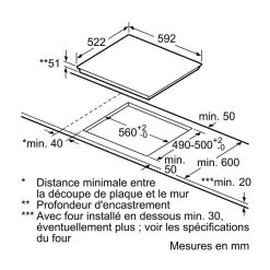 NEFF Table De Cuisson à Induction 60cm 3 Feux 4600w Noir - T36fb10x0 - NEF... -Magasin De Cuisine Électrique 5a142f9c045be4242004195436
