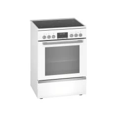 Cuisinière Vitrocéramique 63l 4 Feux Blanc - Hks79r220 - BOSCH