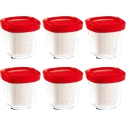 Lot De 6 Pots Pour Yaourtière Multi Délices - Xf100501 - SEB