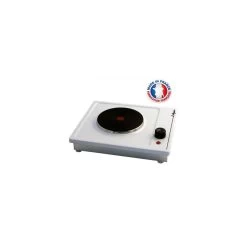 TABLE CUISSON 1 FEU 500W BLANCHE IMMO