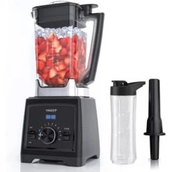 Other 8188 Mixeur 2L 2000W 78dB 8 Vitesses 27000tr/min Acier Inoxydable Noir...