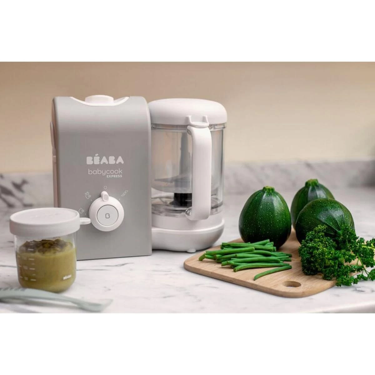 Babycook Express 4-en-1 éco Conçu Gris Velours - Beaba 4 Babycook Express 4-en-1 éco Conçu Gris Velours - Beaba – Image 4