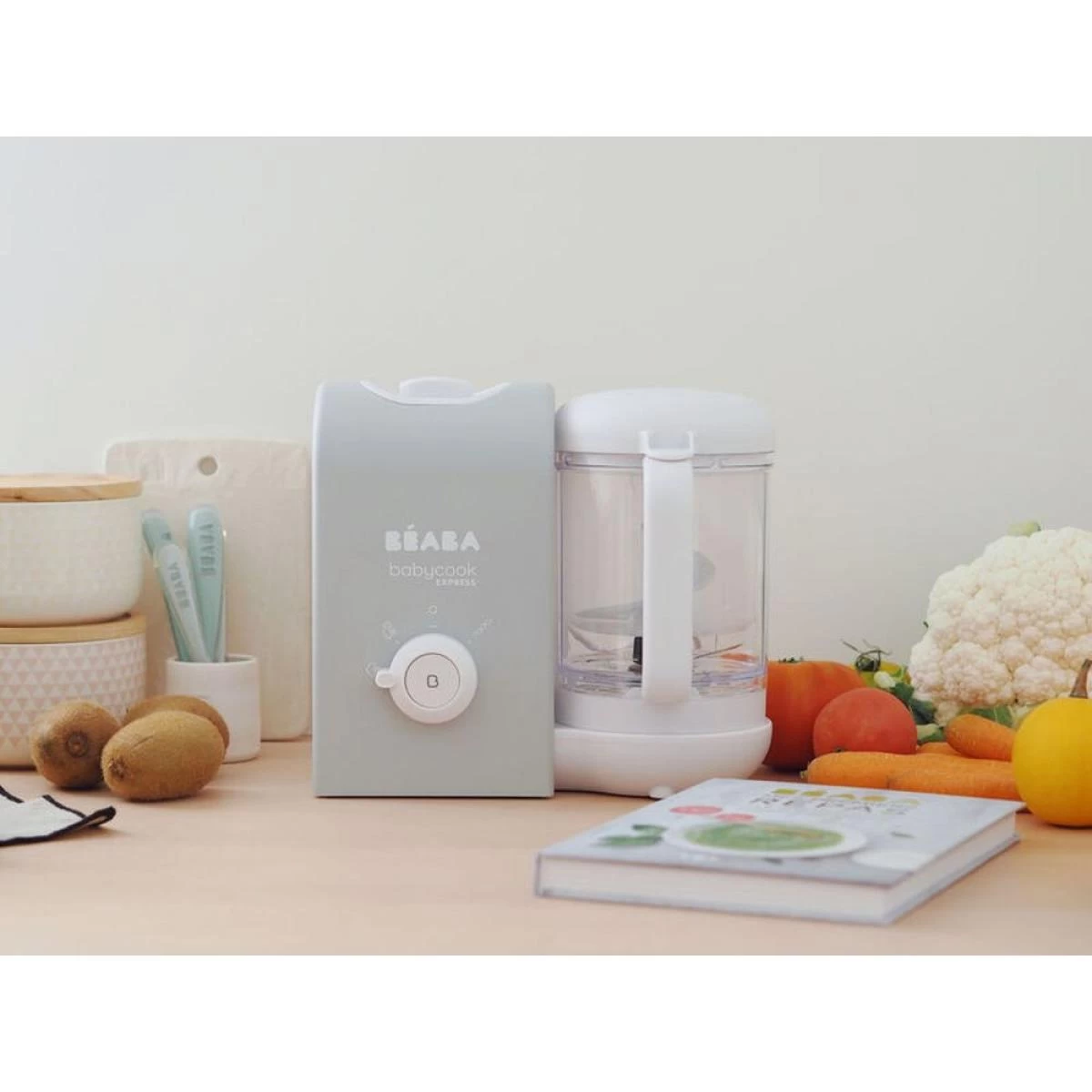 Babycook Express 4-en-1 éco Conçu Gris Velours - Beaba 5 Babycook Express 4-en-1 éco Conçu Gris Velours - Beaba – Image 5