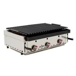 Barbecue à Gaz Avec Pierre Volcanique Et Grille Côtelée - Arilex - ...