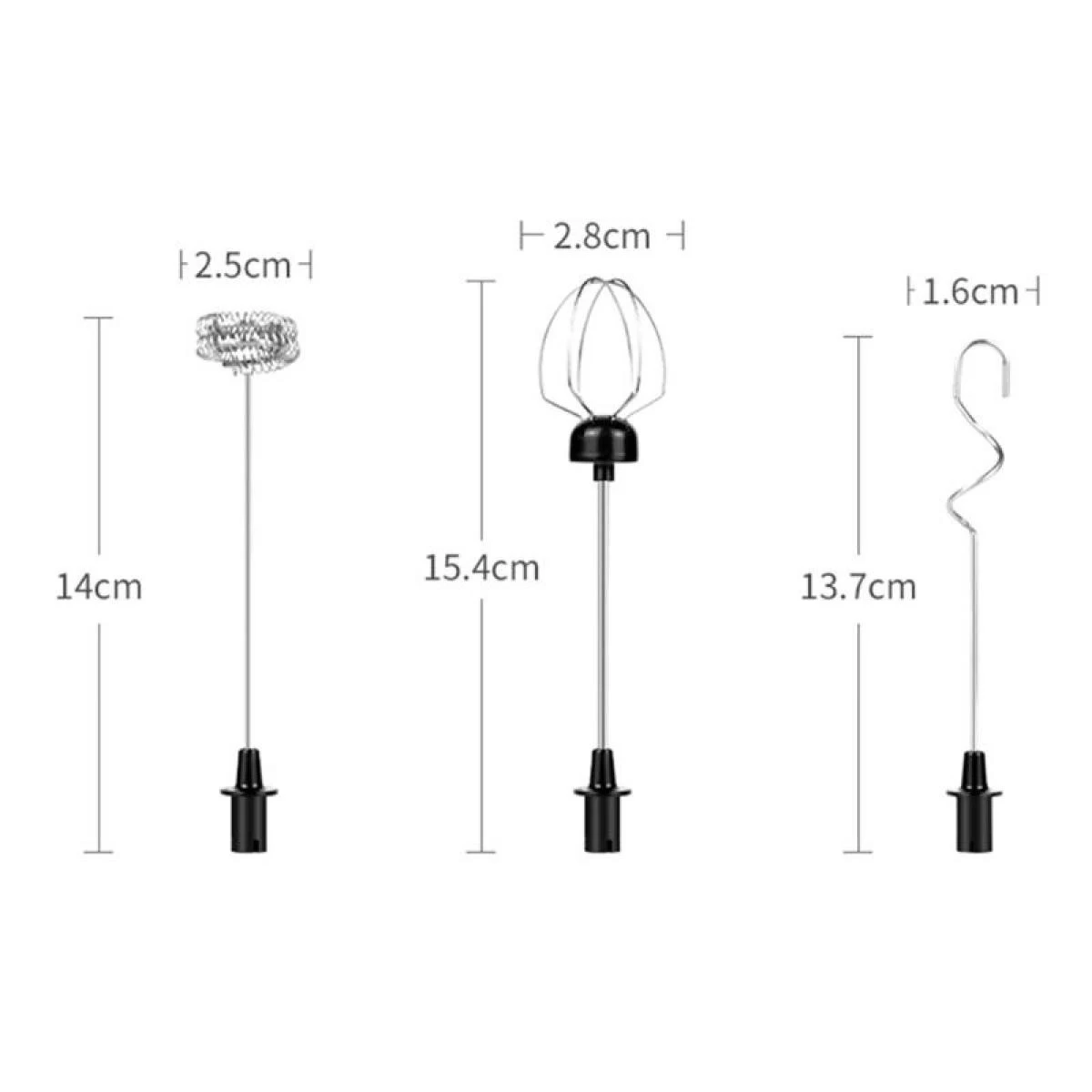 Universal Batteur De Lait Rechargeable USB 2 Balayeur à Main 3 Vitesses Mousse ... 5 Universal Batteur De Lait Rechargeable USB 2 Balayeur à Main 3 Vitesses Mousse ... – Image 5