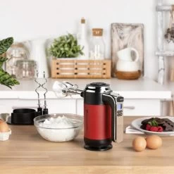 Batteur Electrique CONTINENTAL EDISON CEBE350R - 350W - Ecran LCD - Ro... -Magasin De Cuisine Électrique batteur electrique continental edison cebe350r 350w ecran lcd rouge 12177042 32385910 1140x1140