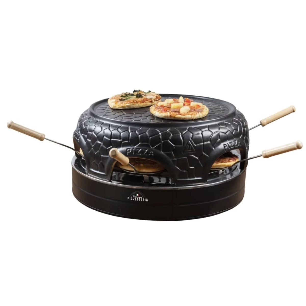 Bestron Appareil à Pizza Pour 4 Personnes APD400Z 800 W Noir 4 Bestron Appareil à Pizza Pour 4 Personnes APD400Z 800 W Noir – Image 4