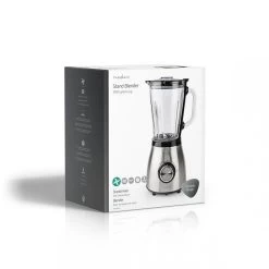 Blender Nedis 800W - 1,5L Verre - 2 Réglages De Vitesses Inox -Magasin De Cuisine Électrique blender nedis 800w 1 5l verre 2 reglages de vitesses inox6 1140x1140