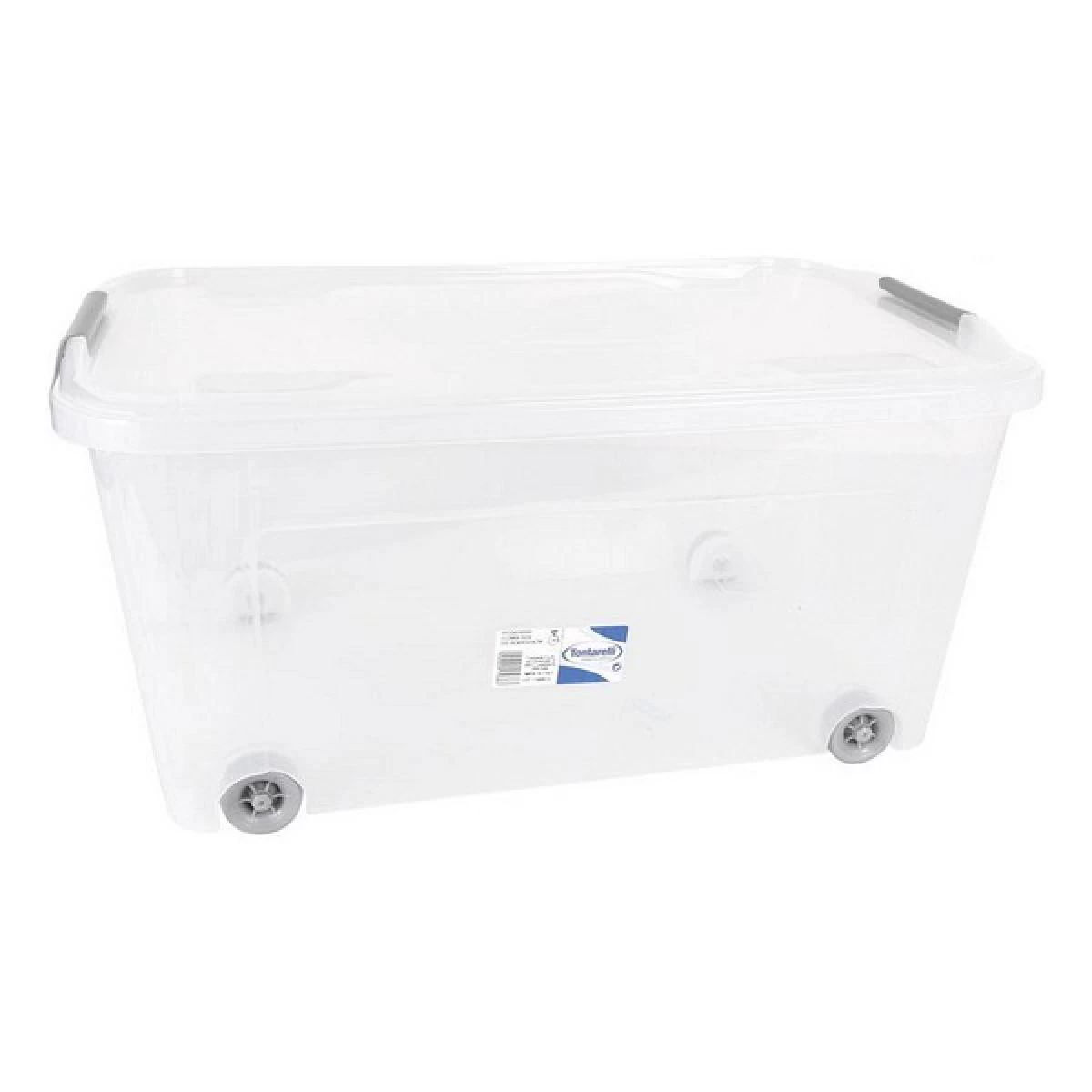 Boîte De Rangement Avec Couvercle Et Roues 43 L (59 X 38 X 29 Cm) 1 Boîte De Rangement Avec Couvercle Et Roues 43 L (59 X 38 X 29 Cm)