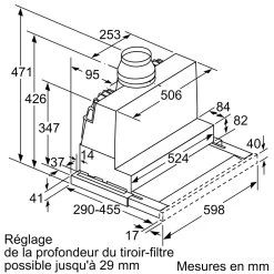 Bosch Hotte Télescopique 60cm 399m³/h Argent Métallisé - Dfs067a51 - BOS... -Magasin De Cuisine Électrique bosch dfs067a51 9825688 25392786 1140x1140