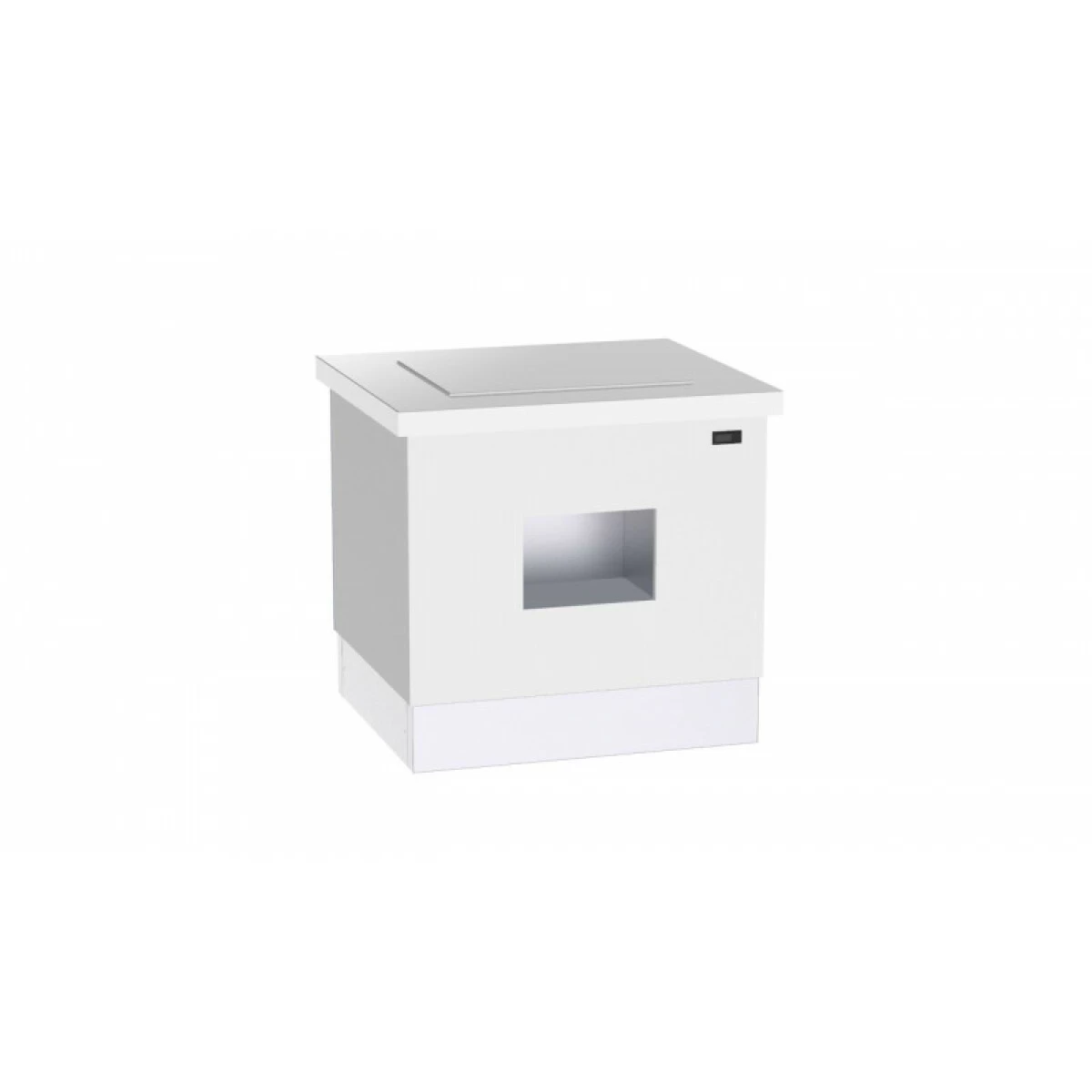 Buffet Vitrocéramique Verre Trempé Blanc Avec Support D'Assiettes - ... 1 Buffet Vitrocéramique Verre Trempé Blanc Avec Support D'Assiettes - ...