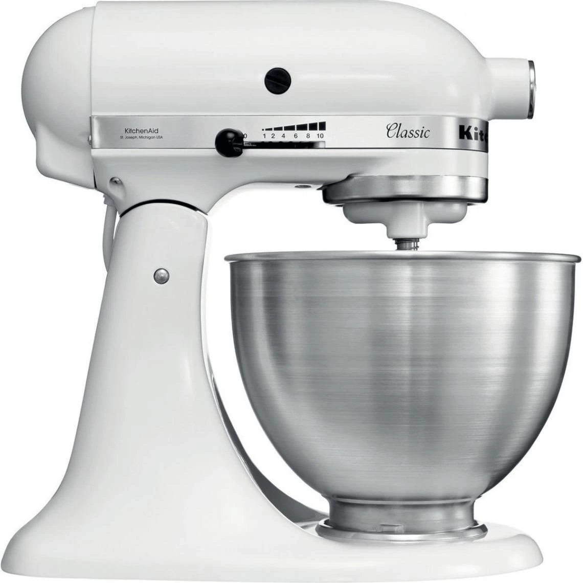 KitchenAid Classic Robot Pâtissier 4.3 Litres - Blanc Mat 1 KitchenAid Classic Robot Pâtissier 4.3 Litres - Blanc Mat