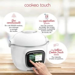 Moulinex Cookeo Touch - CE901100 - 1600 W - Blanc 7 Moulinex Cookeo Touch - CE901100 - 1600 W - Blanc -Magasin De Cuisine Électrique cookeo touch ce901100 1600 w blanc 6429490 23240669 1140x1140