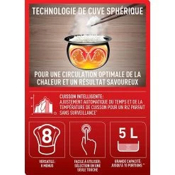 Cuiseur à Riz 5l 750w Blanc - Rk732100 - TEFAL -Magasin De Cuisine Électrique cuiseur a riz 5l 750w blanc rk732100 tefal 13436150 36761230 1140x1140