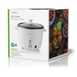 Nedis Cuiseur à Riz KARC15WT - 1.5 Litres -Magasin De Cuisine Électrique cuiseur a riz karc15wt 1 5 litres 5 1140x1140