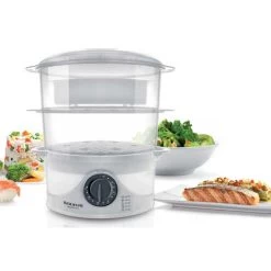 Cuiseur à Vapeur Électrique Taurus SALUTECOOK Blanc 800 W