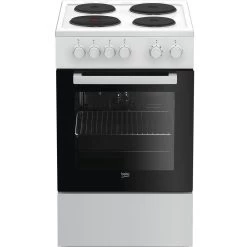 Cuisinière électrique A 65l 4 Feux Blanc - Fss56000gwc - BEKO