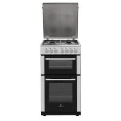Cuisinière Gaz CONTINENTAL EDISON CEDF5060IX3 - 4 Feux - Inox - L50 ...