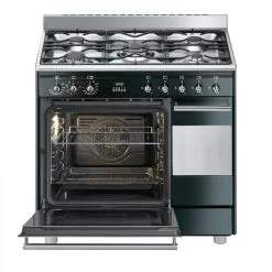 Cuisinière Gaz SMEG SCB92MN8 5 Foyers Double Fours -Magasin De Cuisine Électrique cuisiniere gaz smeg scb92mn8 5 foyers double fours 9156613 23899157 1140x1140