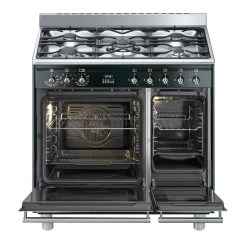 Cuisinière Gaz SMEG SCB92MN8 5 Foyers Double Fours -Magasin De Cuisine Électrique cuisiniere gaz smeg scb92mn8 5 foyers double fours 9156613 23899159 1140x1140