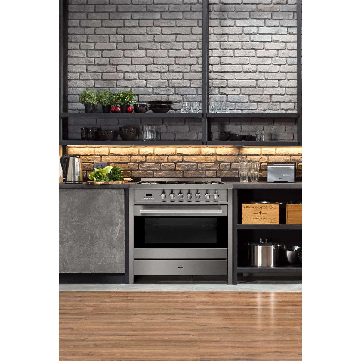 Piano De Cuisson Gaz 103l 5 Feux Inox - Acms2005xs - AMICA 4 Piano De Cuisson Gaz 103l 5 Feux Inox - Acms2005xs - AMICA – Image 4