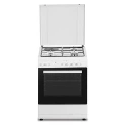 Cuisiniere Mixte CONTINENTAL EDISON CECM60FCW - 3 Feux Gaz + 1 électr...