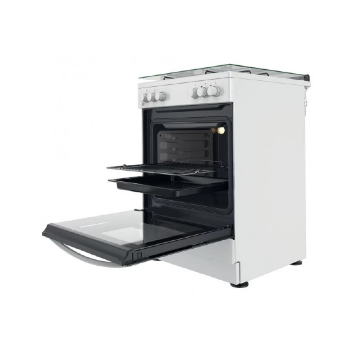 INDESIT Cuisiniere Mixte IS67M5KCW/FR 3 INDESIT Cuisiniere Mixte IS67M5KCW/FR – Image 3