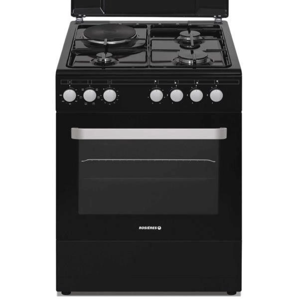 Cuisinière Mixte A 60l 4 Feux Noir - Rme660cmb/e - ROSIERES 1 Cuisinière Mixte A 60l 4 Feux Noir - Rme660cmb/e - ROSIERES