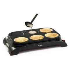 DOMO DO8709P Crepiere - 6 Personnes - 1000W - Noir