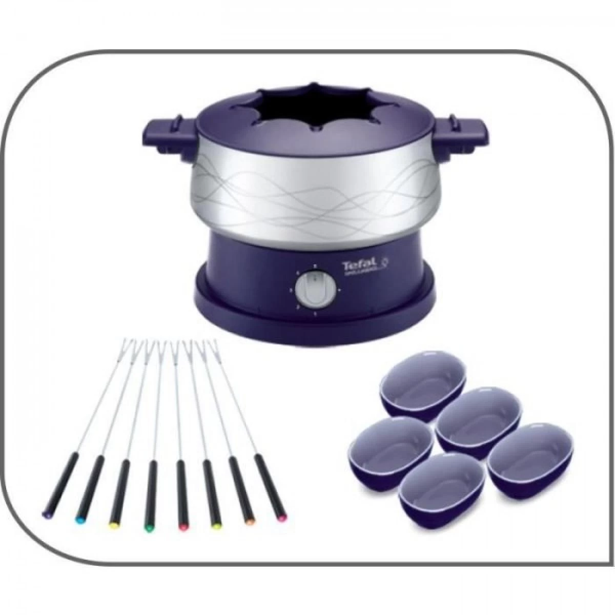 Fondue Electrique TEFAL EF351412 Simply Invents 8 P, Thermostat Régl... 2 Fondue Electrique TEFAL EF351412 Simply Invents 8 P, Thermostat Régl... – Image 2