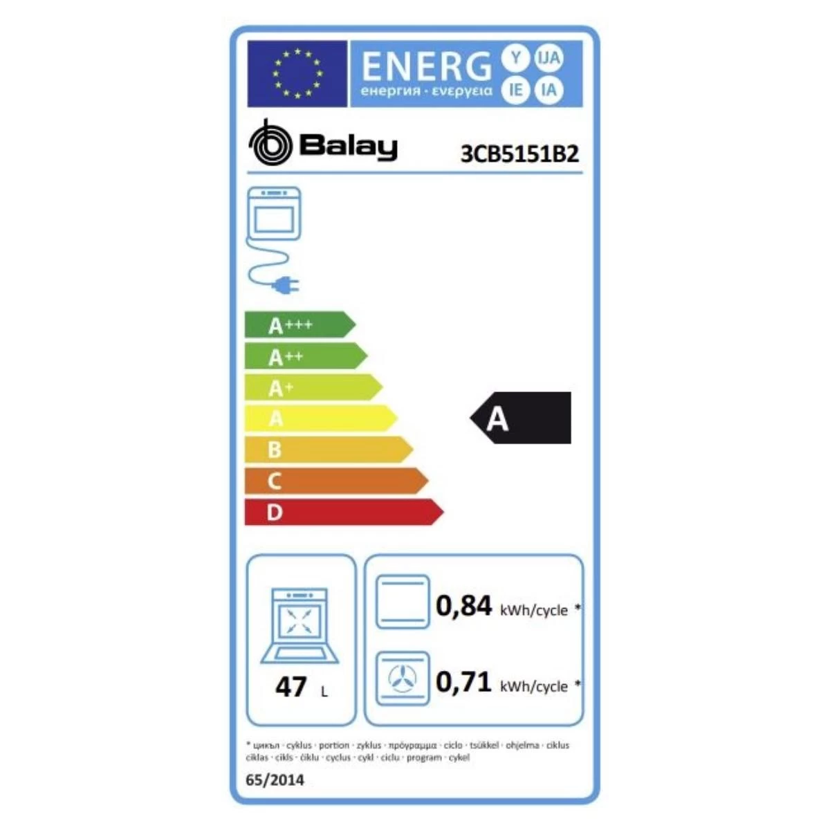 Four Compact Balay 3CB5151B2 47 L 2 Four Compact Balay 3CB5151B2 47 L – Image 2