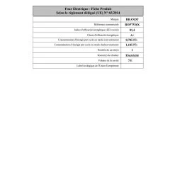 Four Intégrable Multifonction 73l 60cm Pyrolyse - Bop7536x - BRANDT -Magasin De Cuisine Électrique four encastrable multifonction 73l brandt 3385w 592cm a bop7536x 9311533 24296683 1140x1140