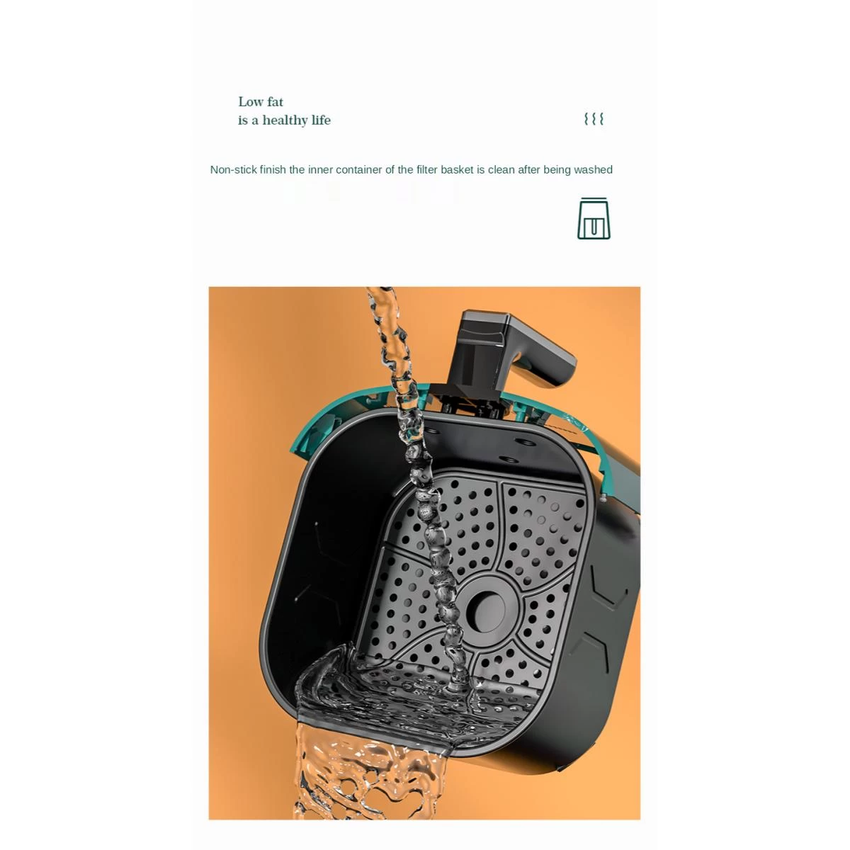 Universal Friteuse à Air Sans Huile Friteuse Saine Cuisinière Multifonction Sm... 3 Universal Friteuse à Air Sans Huile Friteuse Saine Cuisinière Multifonction Sm... – Image 3