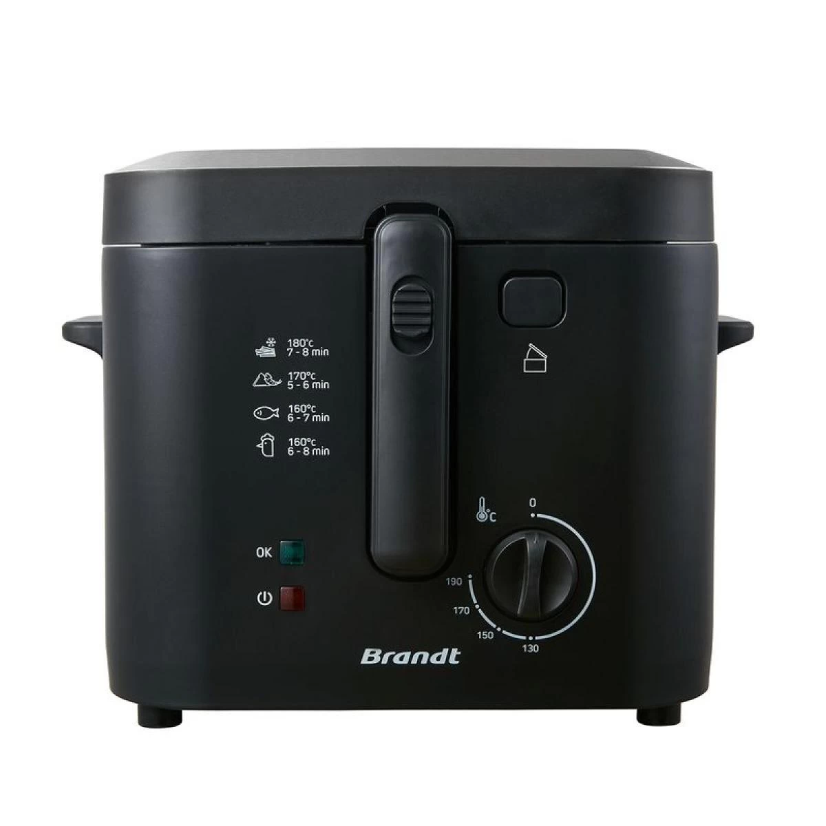 Friteuse BRANDT FRI25X2 1kg Noir 1 Friteuse BRANDT FRI25X2 1kg Noir