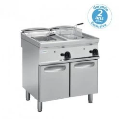 Friteuse Gaz Avec Tuyères Traversant La Cuve - 2 X 13 Litres - Gamme ...