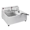 Buffalo Friteuse Professionnelle Electrique à Poser - 2 X 5 L - 2 X 2,8 KW -...
