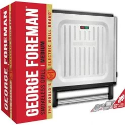 George Foreman 28000-56 - Grill Sans Fumée - 1500W - Boîtier En Aci... -Magasin De Cuisine Électrique george foreman 28000 56 grill sans fumee 1500w boitier en acier inoxydable revetement antiadhesif 10282910 26544696 1140x1140