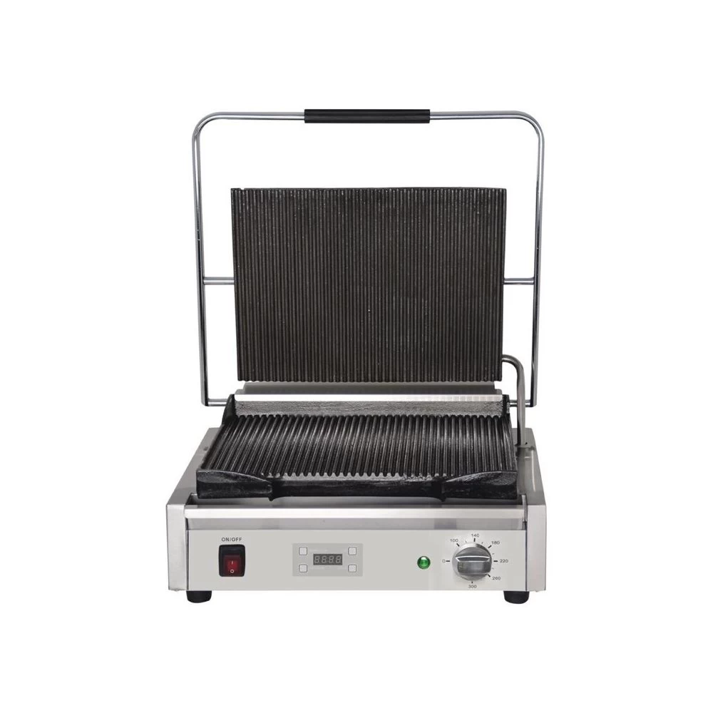 Grill Panini Professionnel Rainuré - 480 X 435 Mm - Buffalo - 1 Grill Panini Professionnel Rainuré - 480 X 435 Mm - Buffalo -
