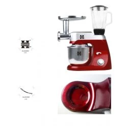 Herzberg HG-5029 Robot Petrin Avec Action De Battement Planétaire 100... -Magasin De Cuisine Électrique herzberg hg 5029 robot petrin avec action de battement planetaire 1000w maximum gris herzberg 1
