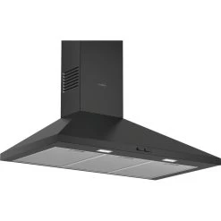 Hotte Décorative Murale 90cm 360m3/h Noir - Dwp94bc60 - BOSCH