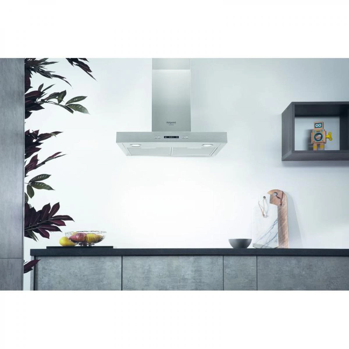 Hotte Décoration HOTPOINT HHBS6.7FLLX 60 Cm 2 Hotte Décoration HOTPOINT HHBS6.7FLLX 60 Cm – Image 2