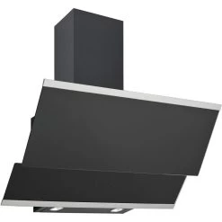 Hotte Décorative Inclinée 90cm 621m3/h Noir - H22190009 - SILVERLINE