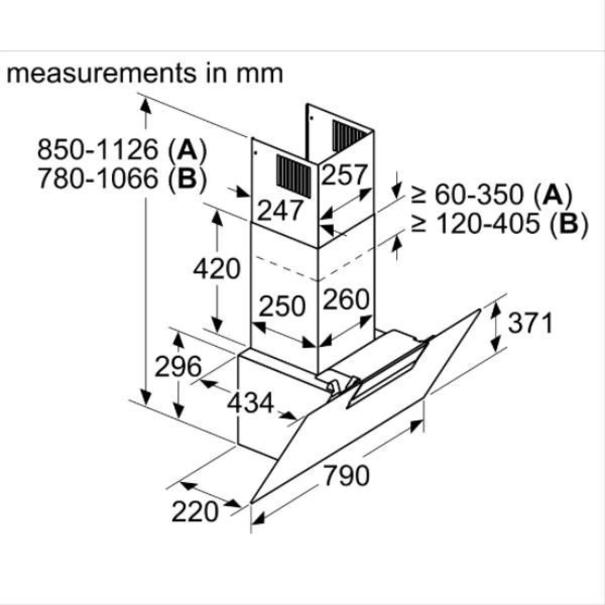 Hotte Décorative Inclinée 80cm 669m3/h Noir - Dwk87em60 - BOSCH 5 Hotte Décorative Inclinée 80cm 669m3/h Noir - Dwk87em60 - BOSCH – Image 5