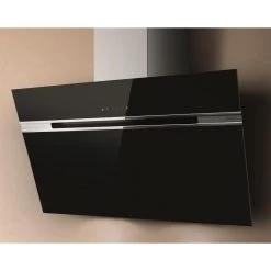 Hotte Décorative Inclinée 90cm 735m3/h Noir - Stripe Bl/a/90/lx - EL...