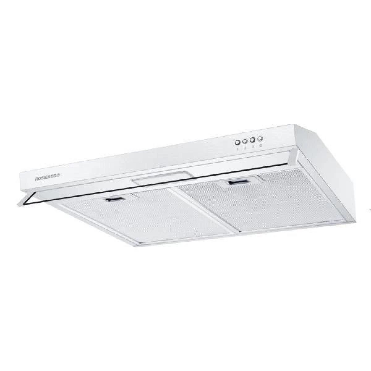 Hotte Visière 60cm 348m3/h Blanc - Rhc638/1rb - ROSIERES 1 Hotte Visière 60cm 348m3/h Blanc - Rhc638/1rb - ROSIERES