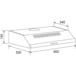 Hotte Visière AIRLUX HC603X 60cm Inox -Magasin De Cuisine Électrique hotte visiere airlux hc603x 60cm inox 10142520 26094270 1140x1140